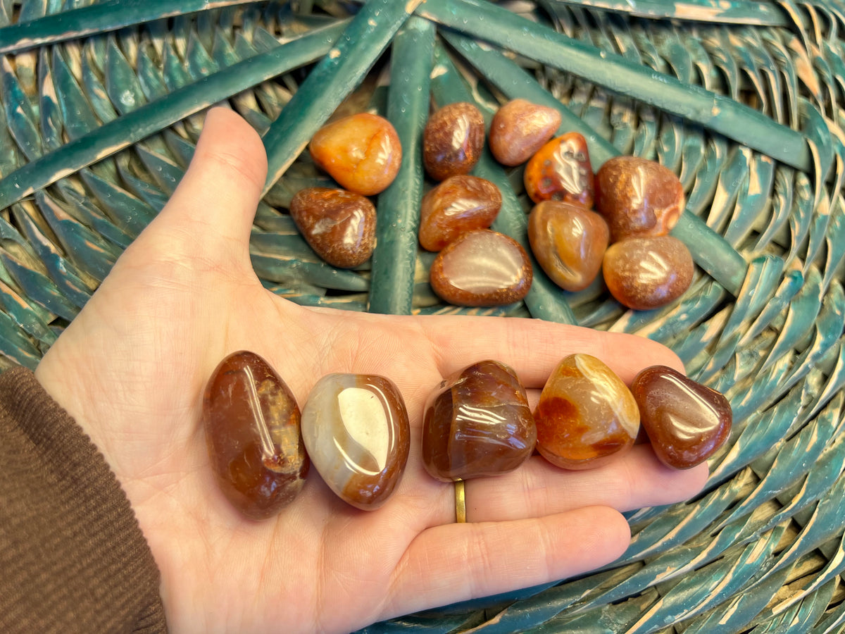 Natural Carnelian Tumbled Stone