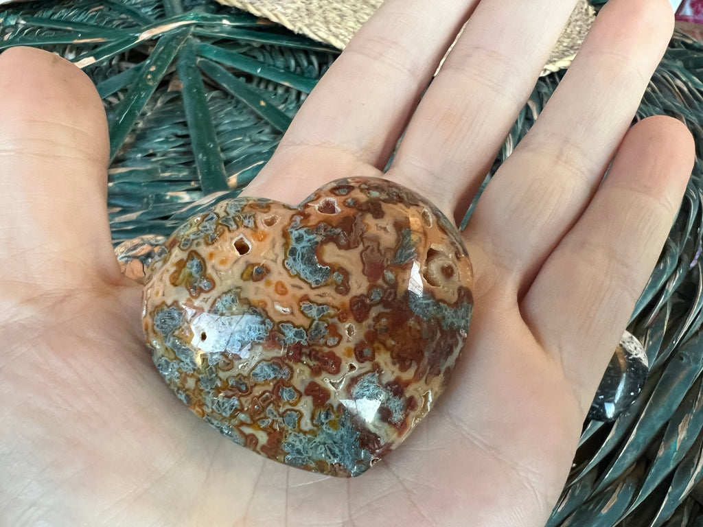 Natural Agate, Jasper & Opal Heart Collection