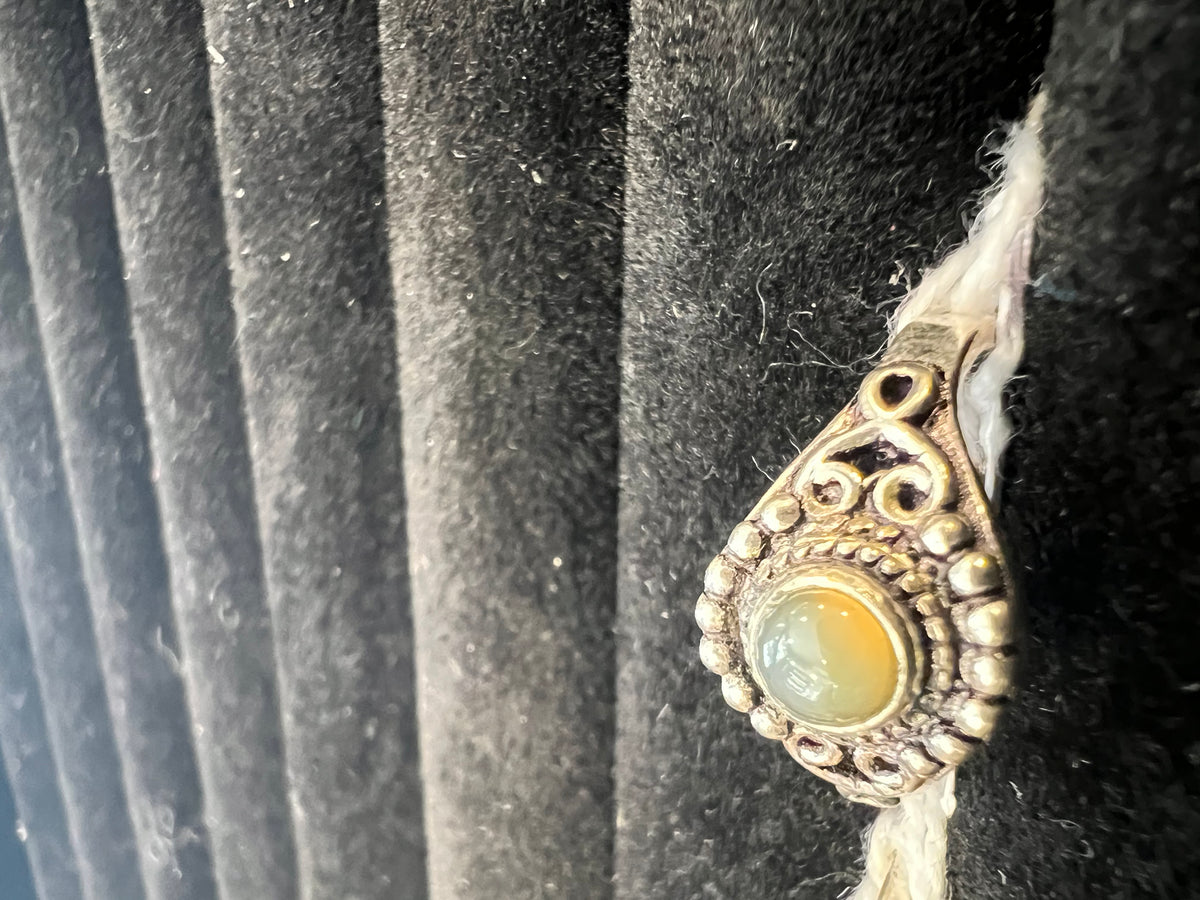 Natural Silver-Plated Crystal Rings Collection “Delicate A”