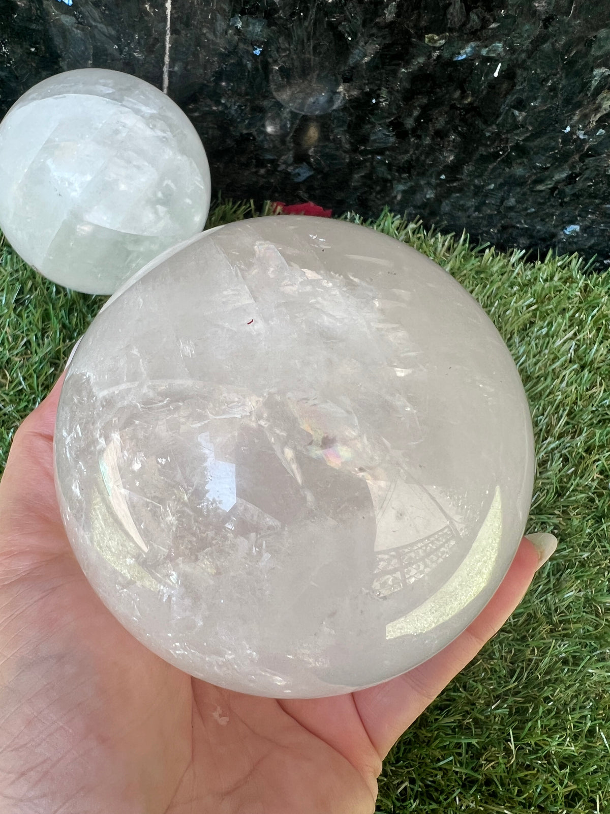 Natural Icelandic Calcite Sphere