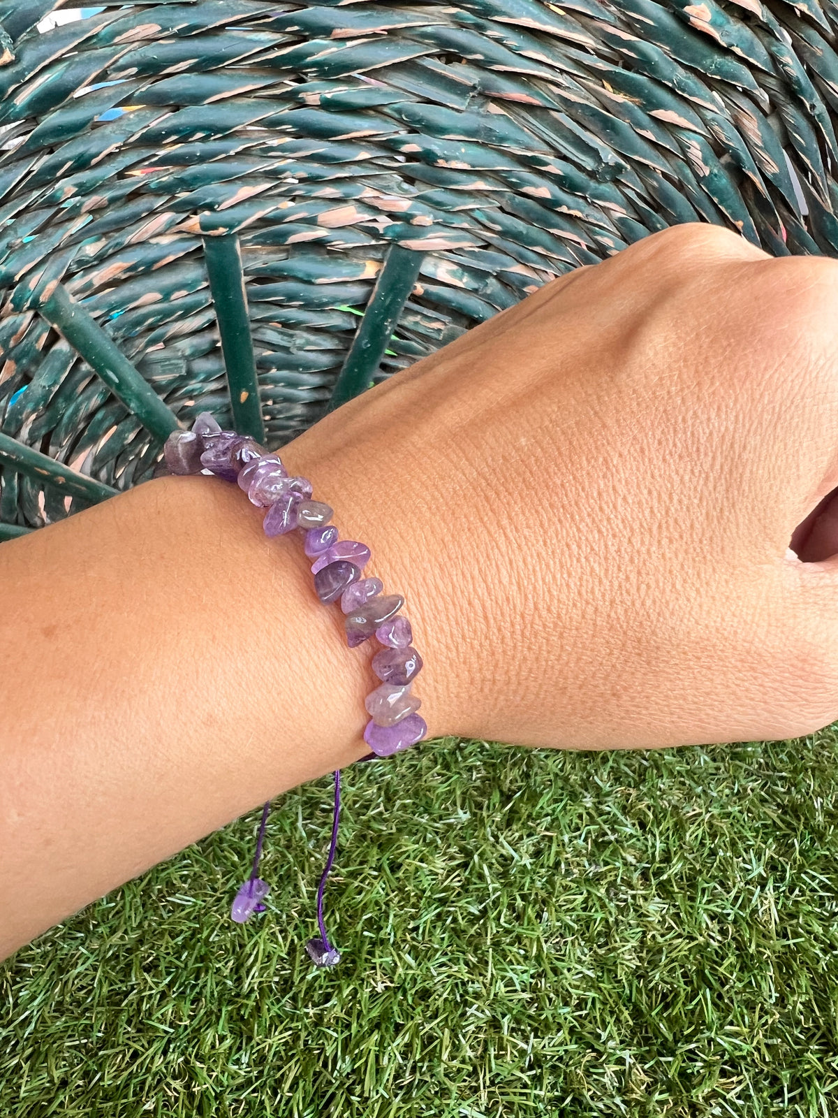 Natural Amethyst Zodiac Bracelet – Calm, Protection & Intuition | Pisces, Aquarius & Sagittarius