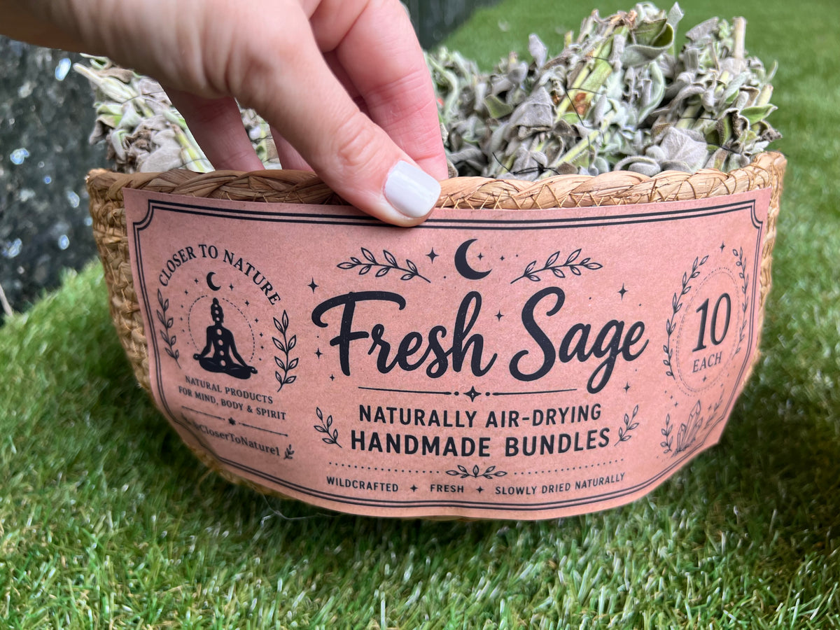 Fresh Sage Smudge Bundle – Natural Cleansing Stick