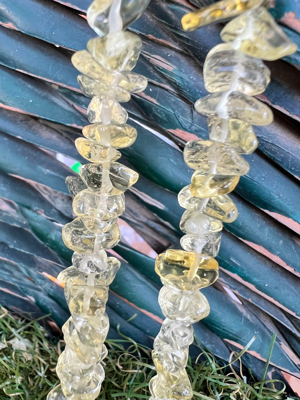 Natural Citrine Chip Necklace | Genuine Irregular Gemstone Chips | Abundance, Success & Positive Energy