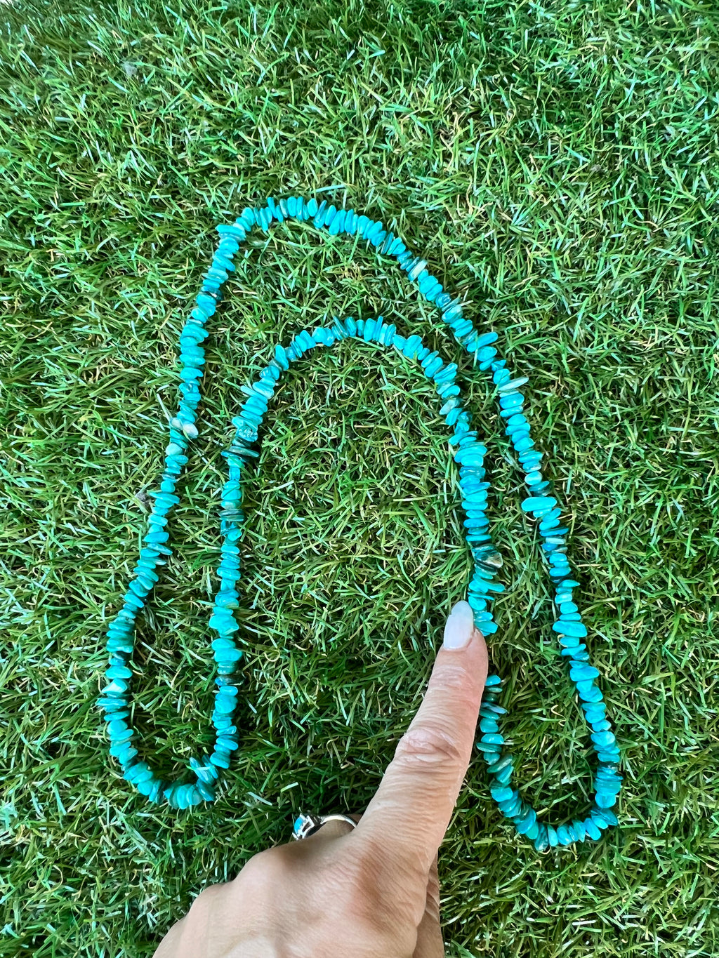 Natural Dyed Shell Chip Necklace | Lightweight Coastal Style Necklace