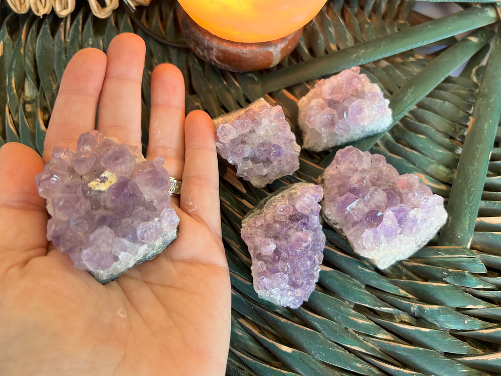 Natural Amethyst Cluster 65 -85 Grams