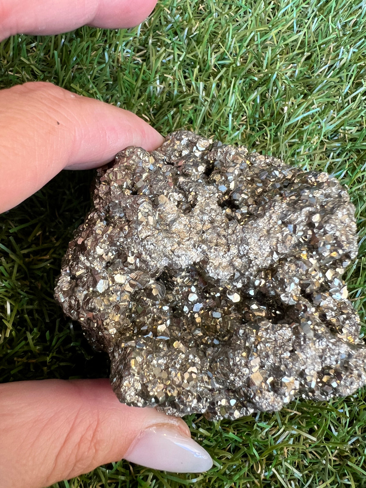 Natural Large Pyrite Crystal Clusters | Fool’s Gold Mineral Specimen - 537 Grams