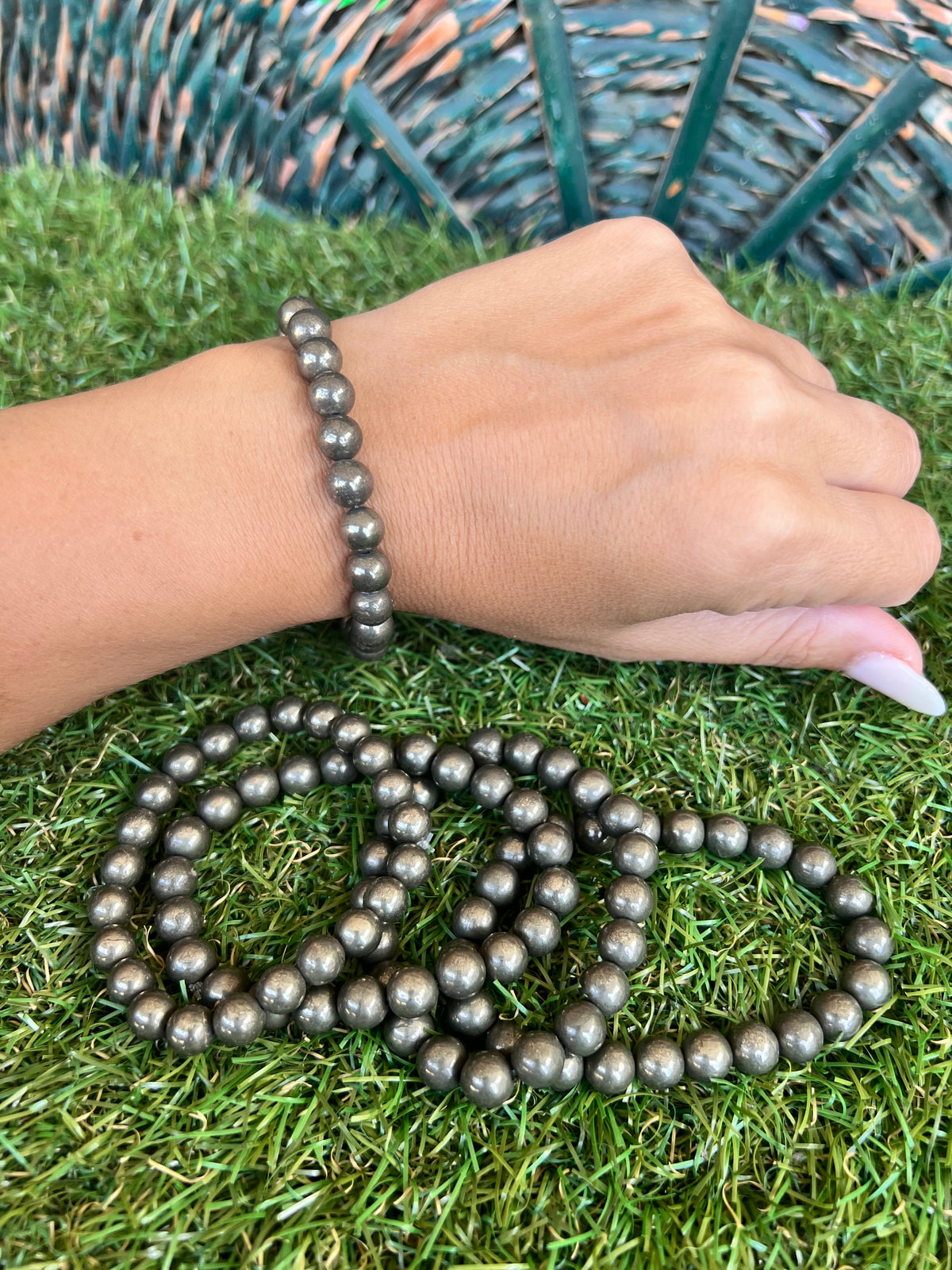 Natural Pyrite Bracelet – Wealth, Abundance & Success | 8 mm