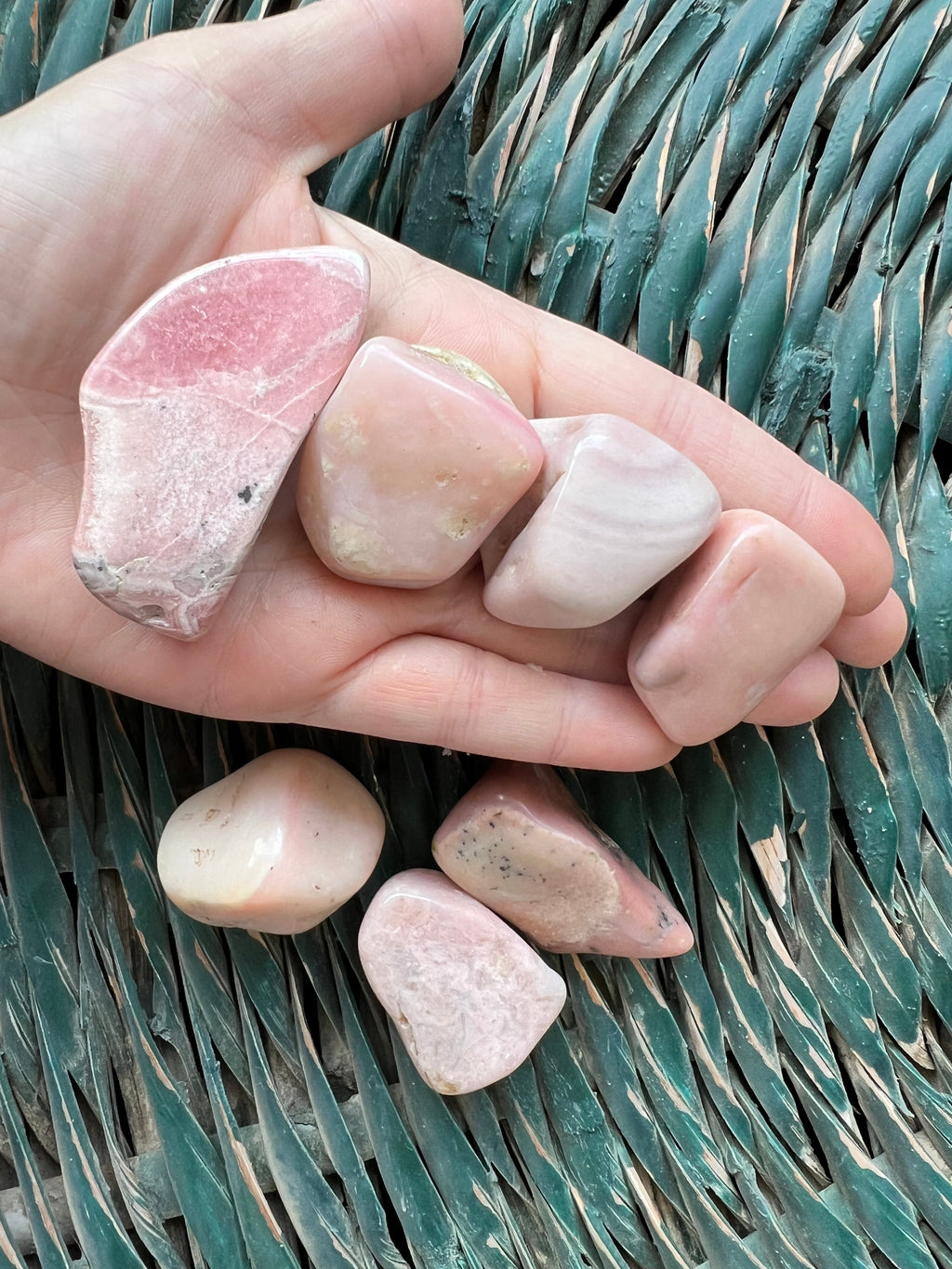 Natural Polished Pink Opal Tumble