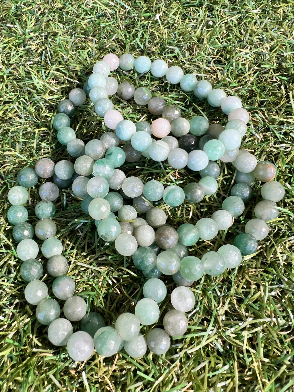 Natural Matte Faceted Green Aventurine Bracelet | 8mm Genuine Gemstone Beads | Prosperity, Luck & Growth