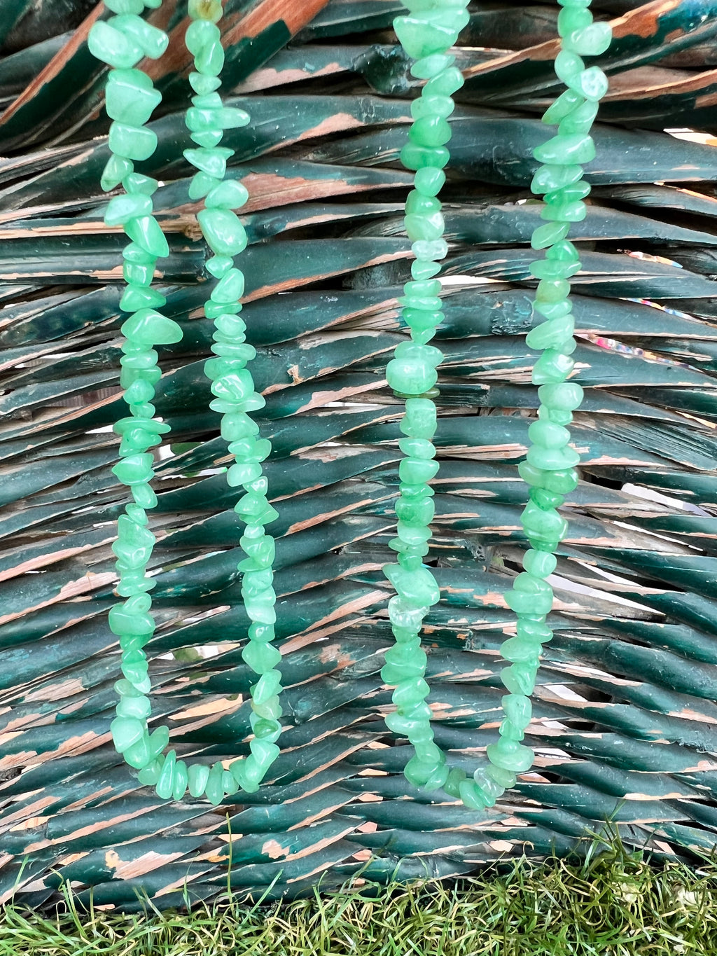 Natural Green Aventurine Chip Necklace | Genuine Irregular Gemstone Chips | Luck, Prosperity & Heart Healing