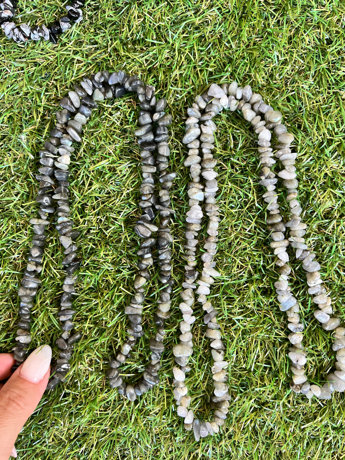 Natural Labradorite Chip Necklace | Genuine Irregular Gemstone Chips | Protection, Intuition & Transformation