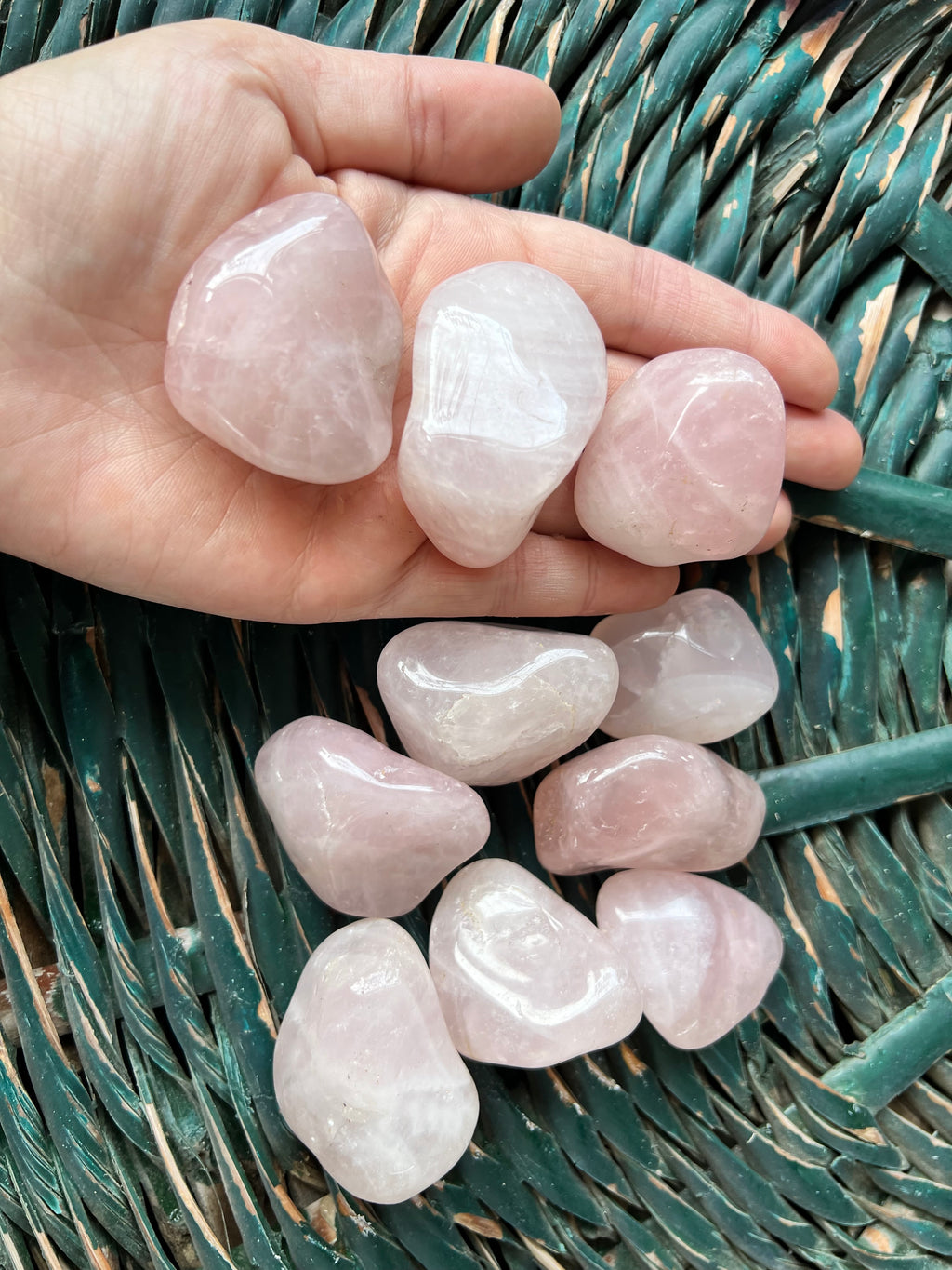 Natural Polished Rose Quartz Tumble Stone
