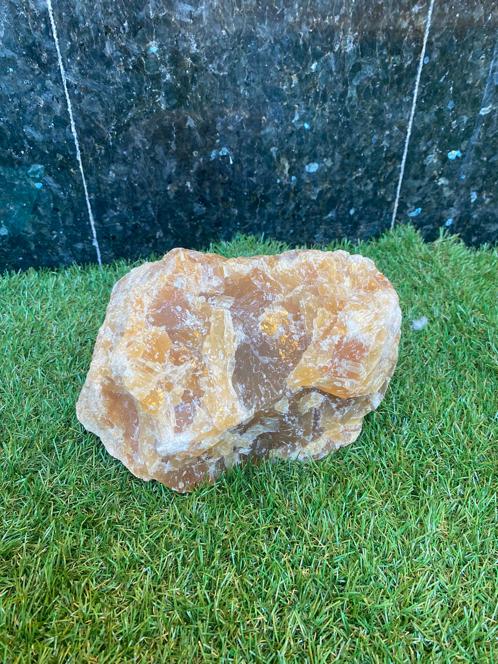 Natural Raw Honey Calcite Standing Display Piece | Confidence & Abundance - Special Price - 3.955 Kg & 429 g