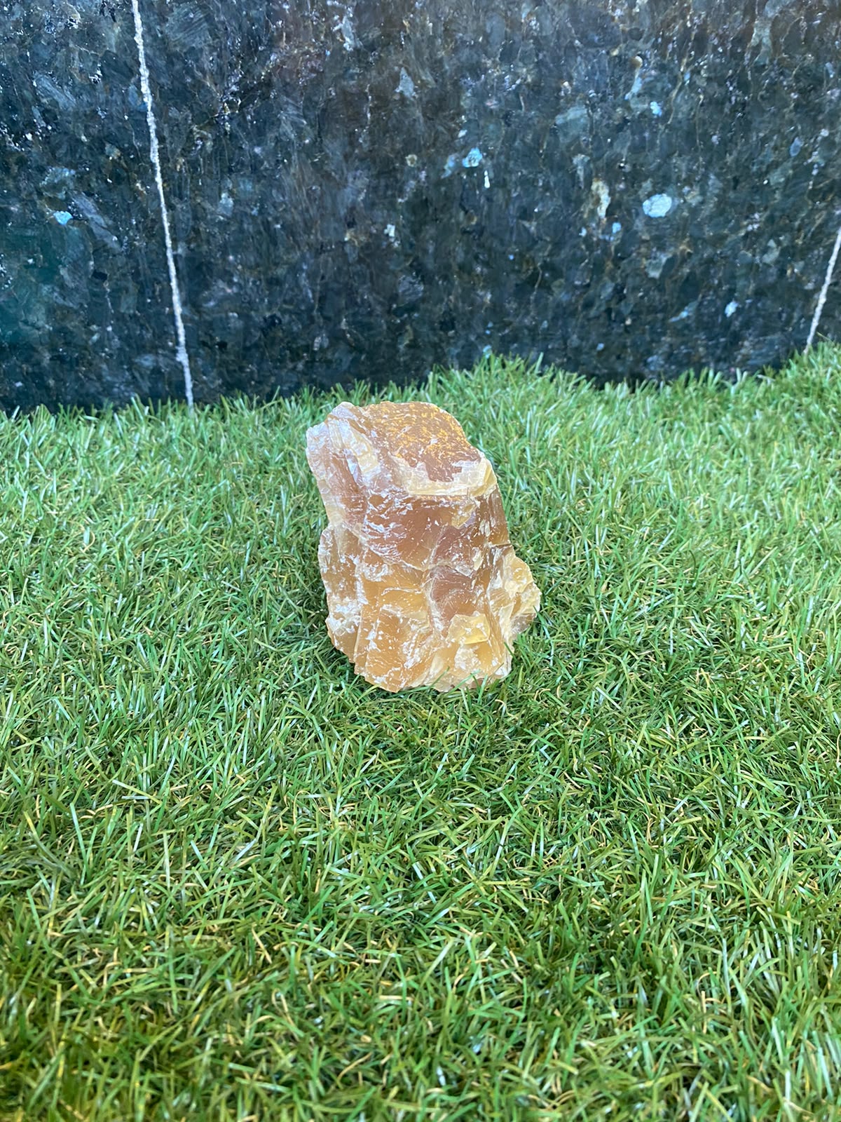Natural Raw Honey Calcite Standing Display Piece | Confidence & Abundance - Special Price - 3.955 Kg & 429 g