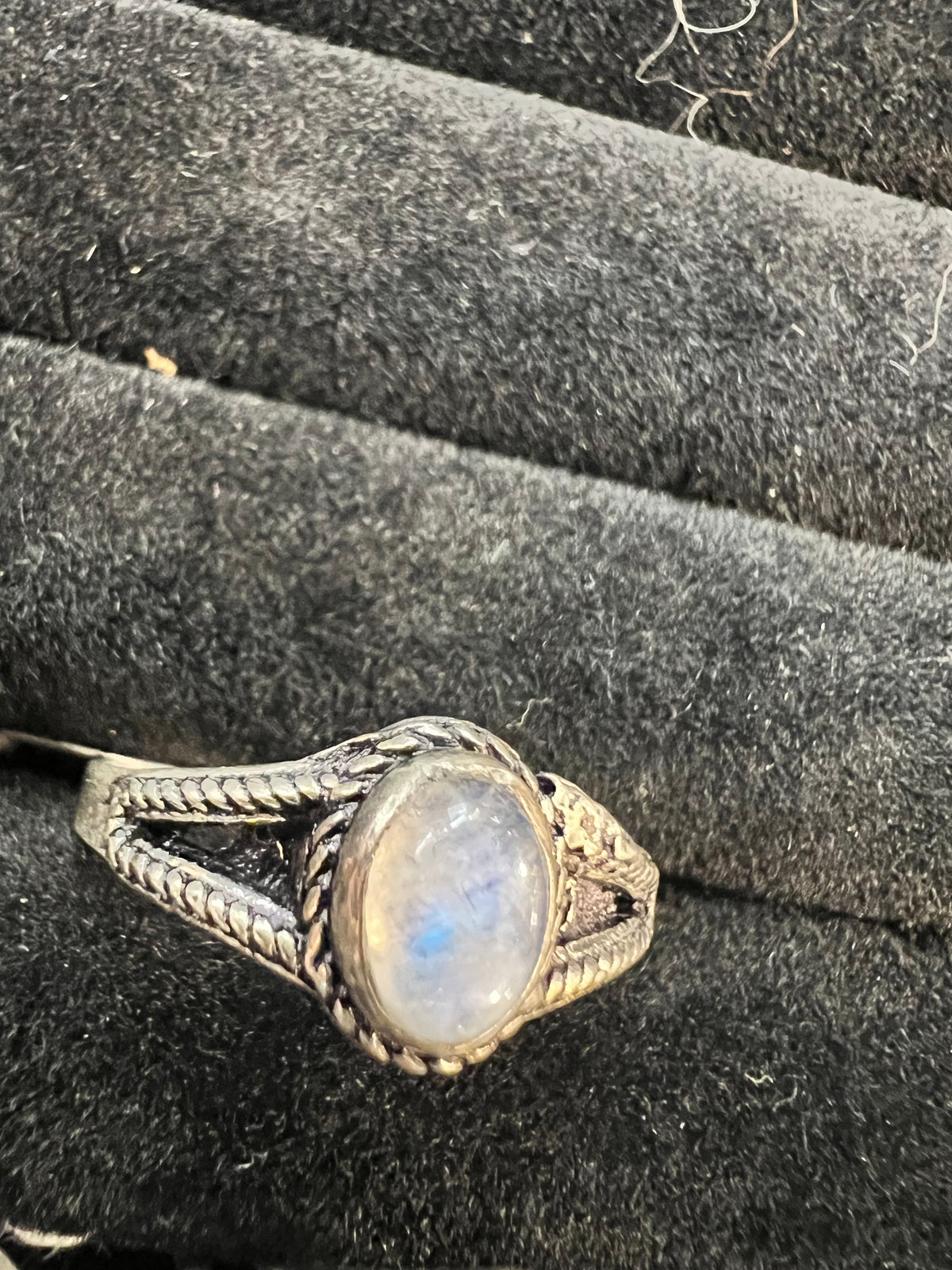 Natural Silver-Plated Crystal Rings Collection “Delicate A”
