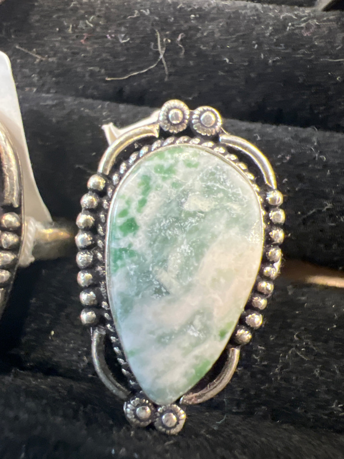 Natural Silver-Plated Statement Crystal Rings Collection “Chunky A”