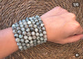 Natural Green Moonstone Intuition & Emotional Balance Bracelet – 8mm Genuine Elastic Beaded Bracelet