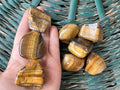 Natural Polished Tiger’s Eye Tumble Stone