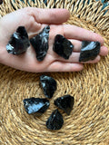 Natural Raw Black Obsidian