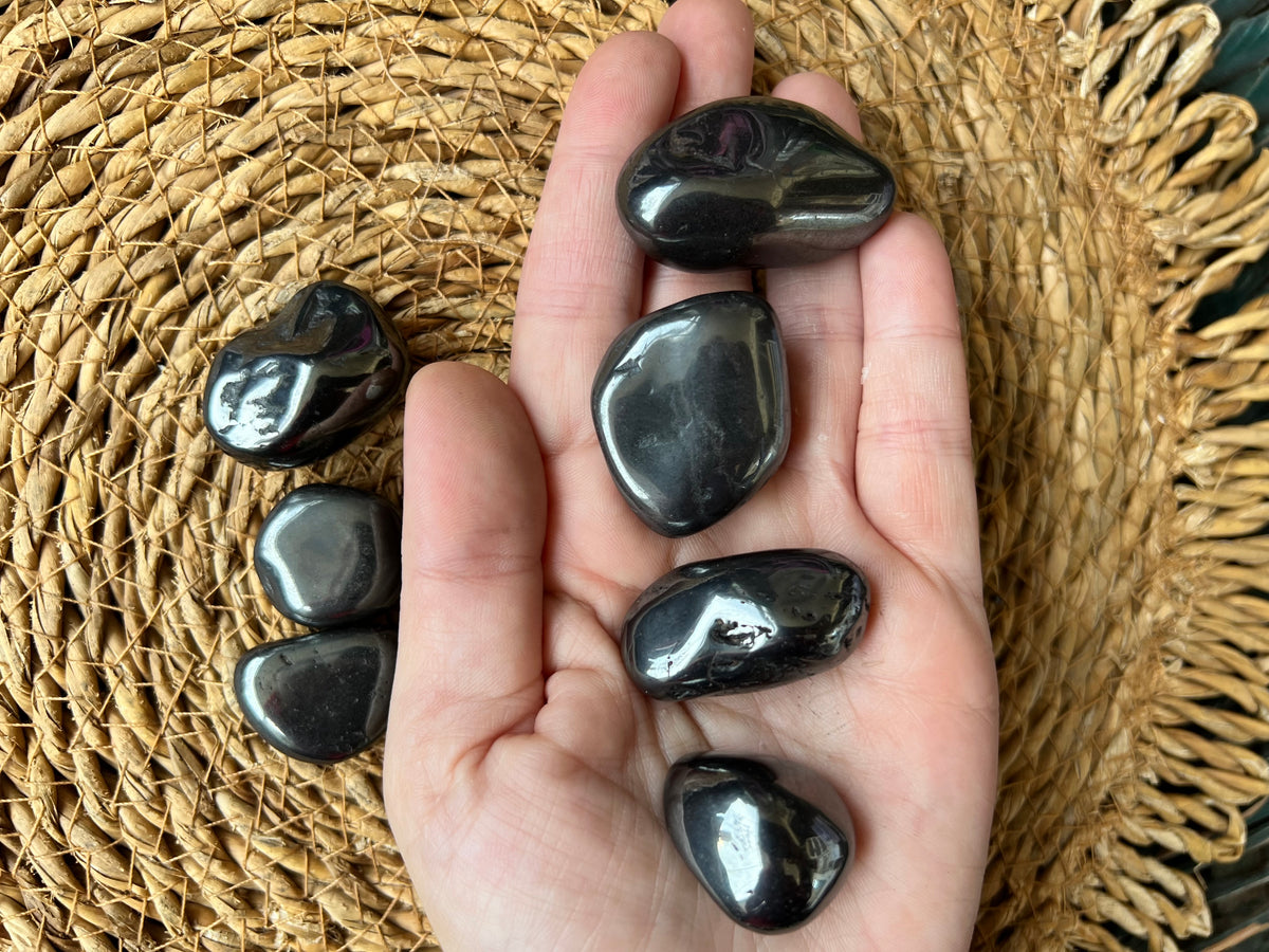 Natural Polished Hematite Tumble Stone