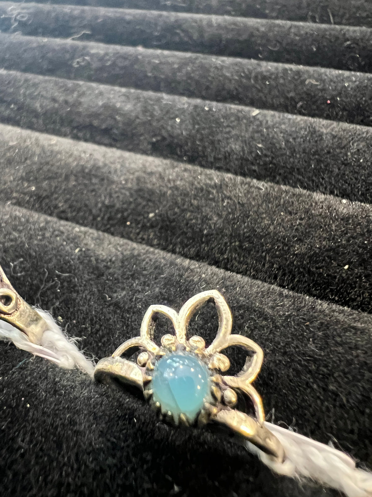 Natural Silver-Plated Crystal Rings Collection “Delicate A”