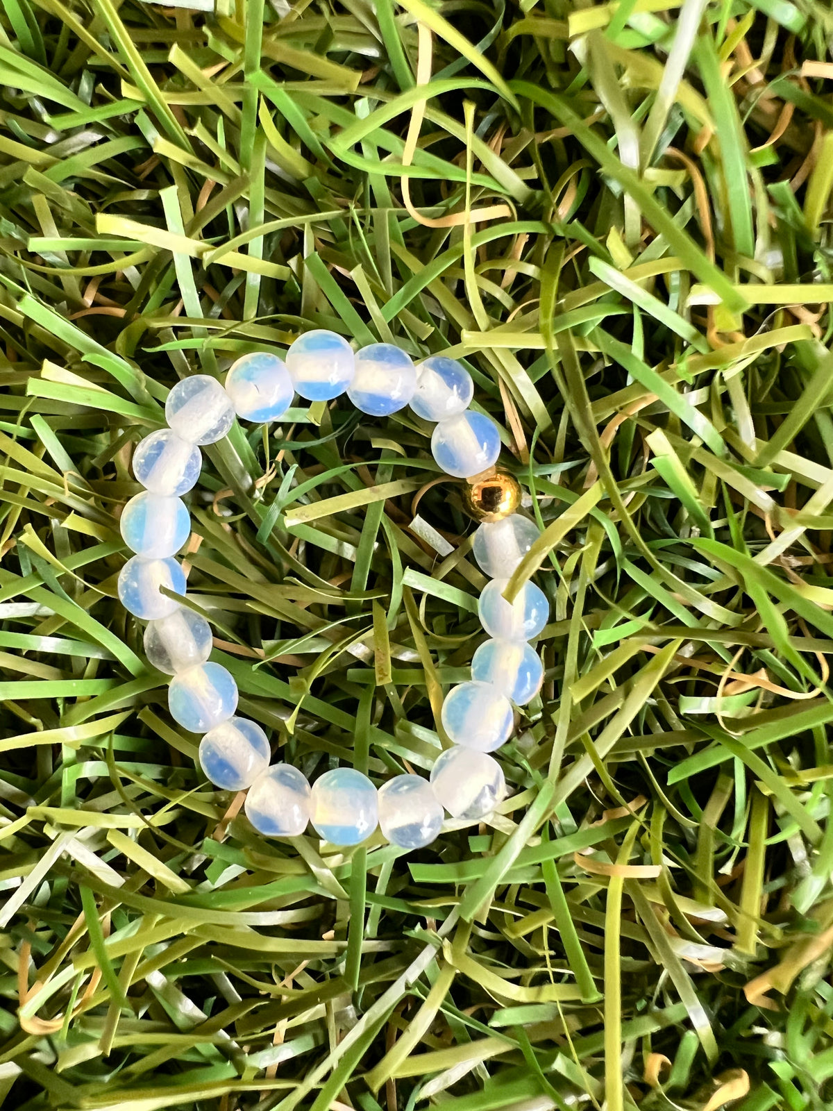 Natural Elastic Gemstone Beaded Ring – Intention & Energy | 3 mm