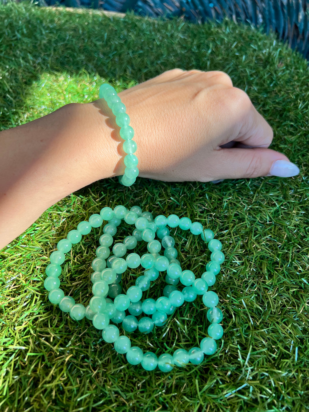 Natural Green Aventurine 8mm Beaded Bracelet | Luck, Prosperity & Opportunity Crystal Bracelet