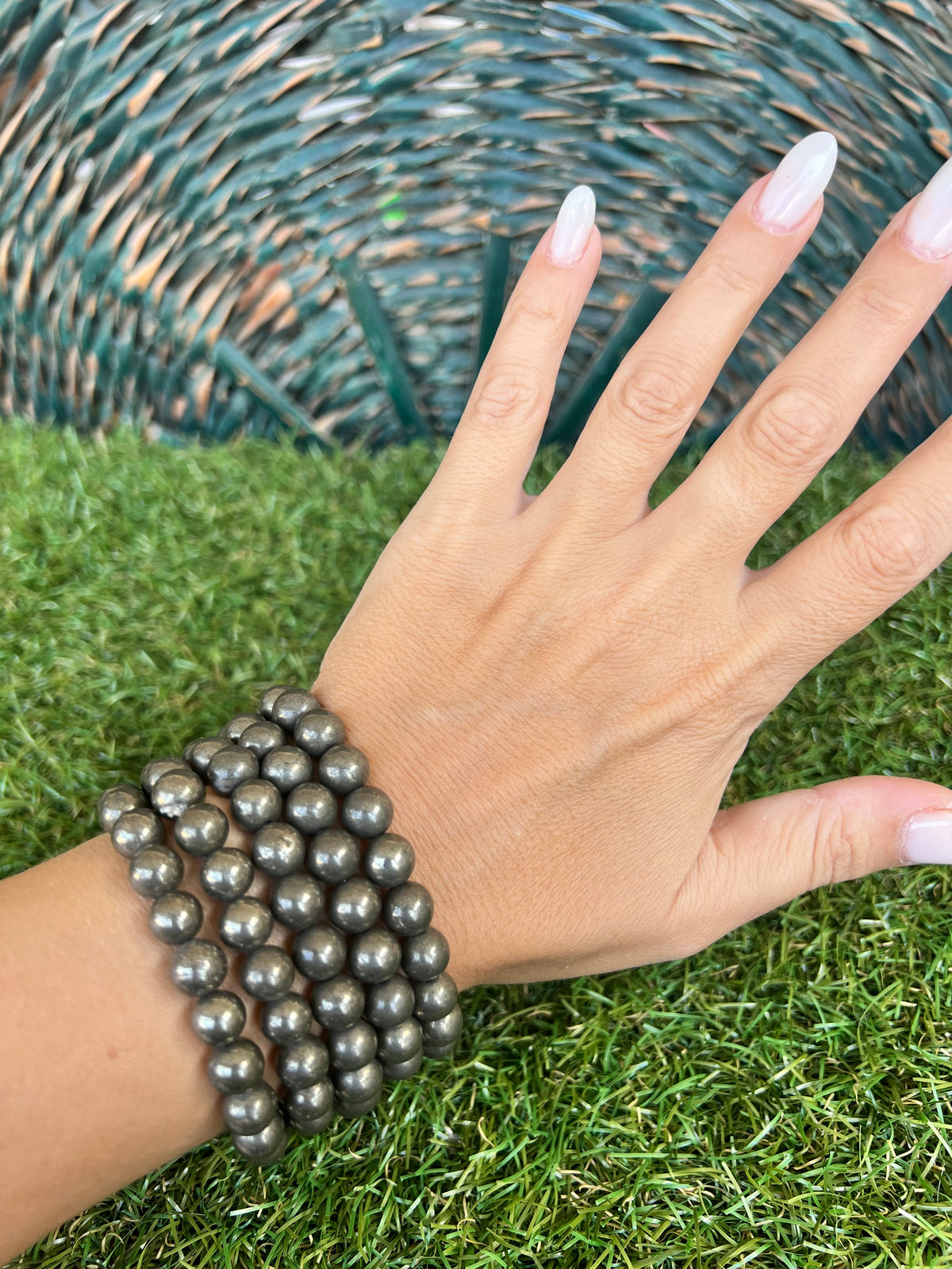 Natural Pyrite Bracelet – Wealth, Abundance & Success | 8 mm