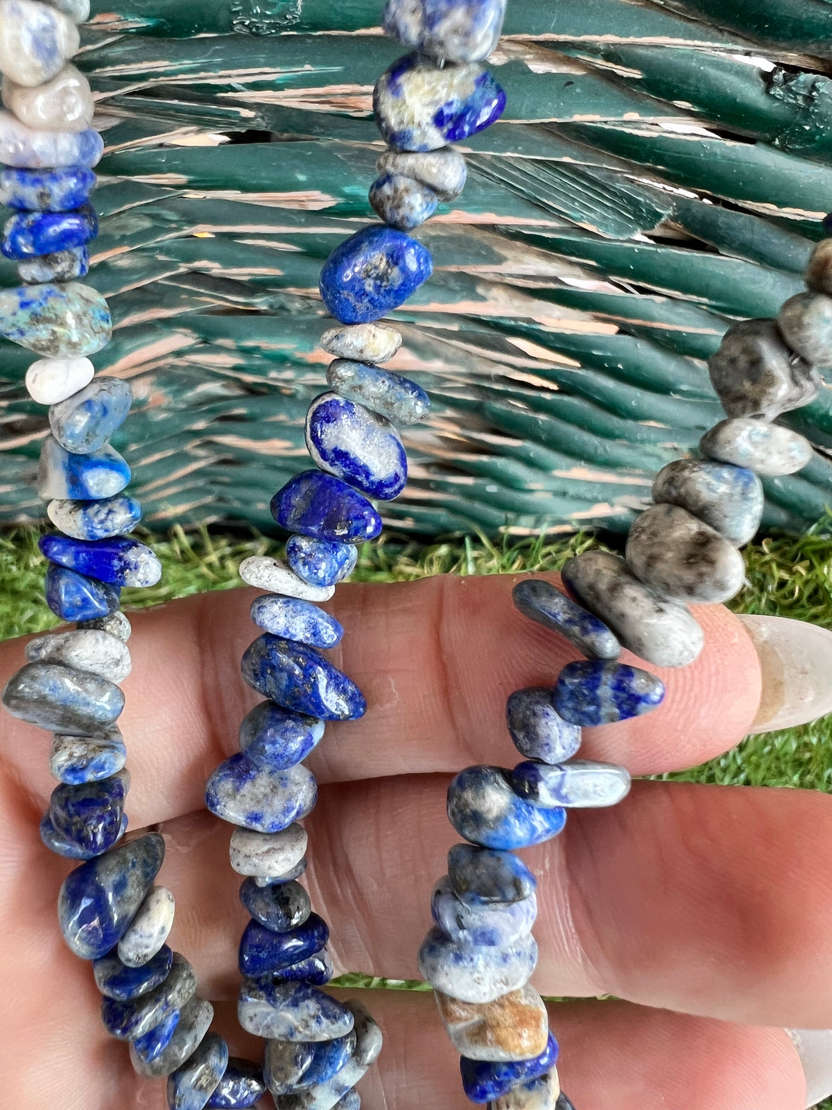 Natural Lapis Lazuli Chip Necklace | Genuine Irregular Gemstone Chips | Wisdom, Truth & Inner Power