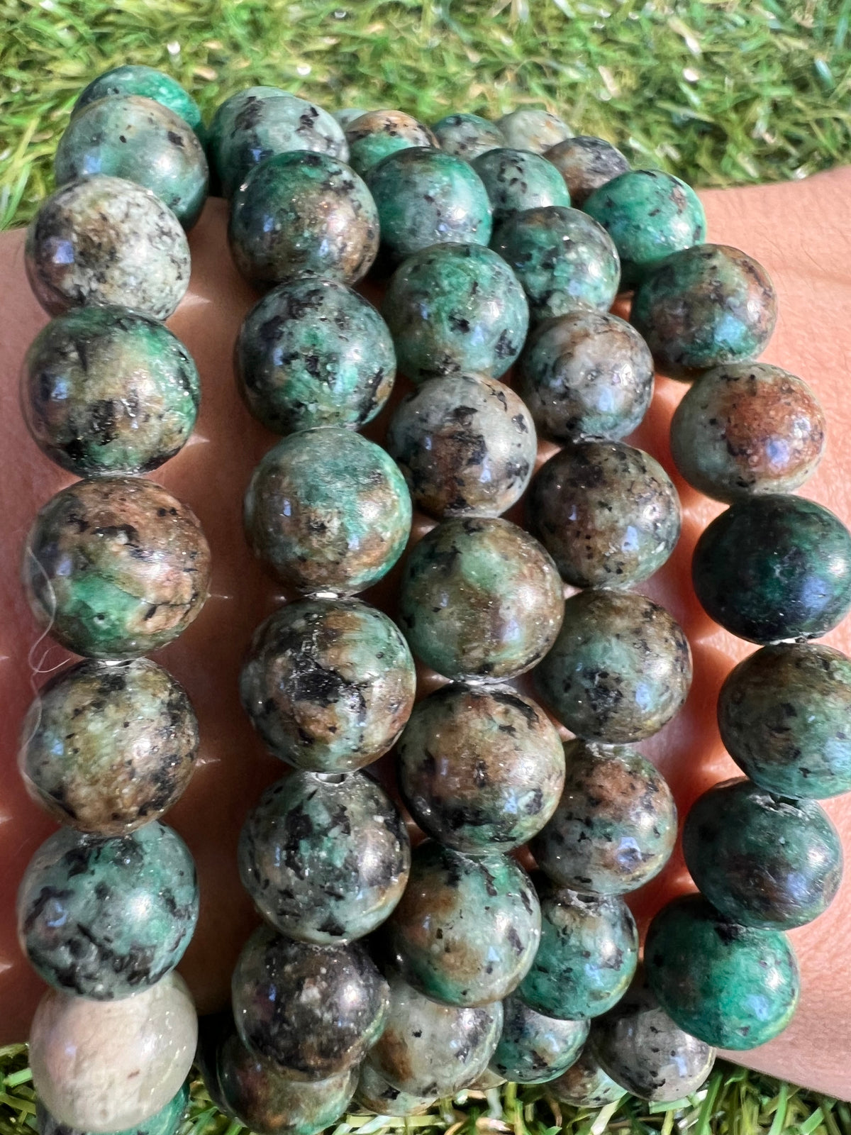 Natural African Turquoise Bracelet | 8mm Genuine Gemstone Beads | Growth, Transformation & Confidence