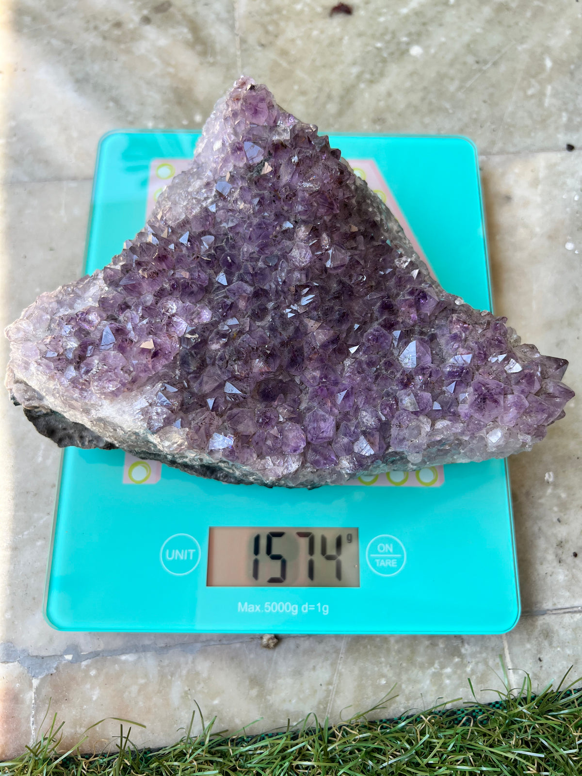 Natural Amethyst Cluster – Protection & Calm Display Crystal | 1,574 g