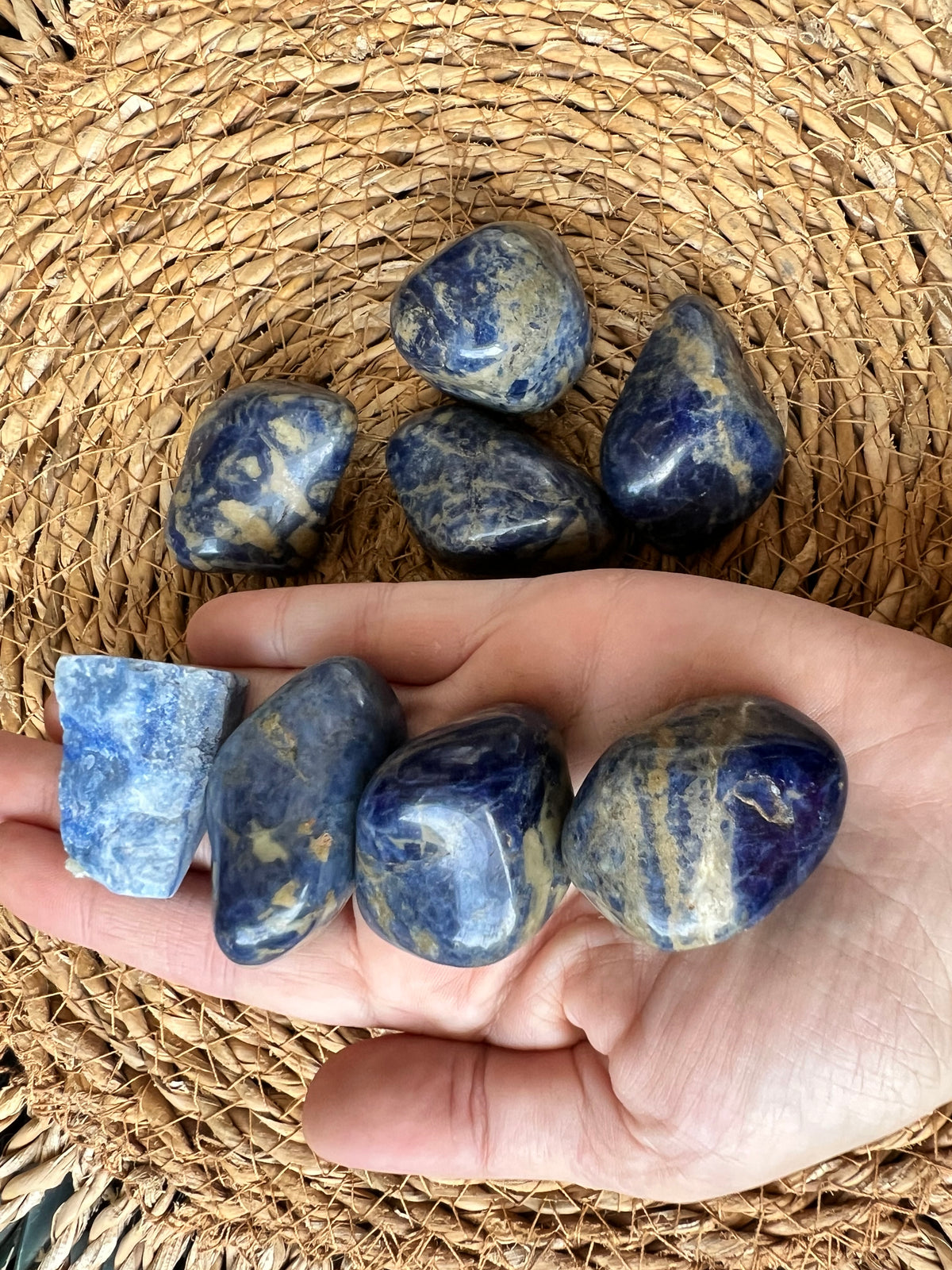 Natural Polished Sodalite Tumble