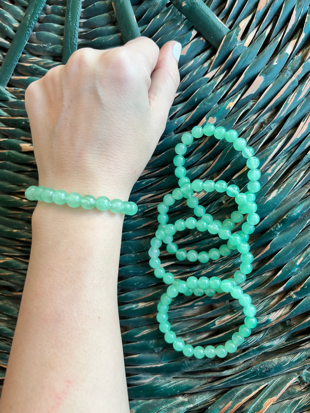 Natural Green Aventurine 8mm Beaded Bracelet | Luck, Prosperity & Opportunity Crystal Bracelet