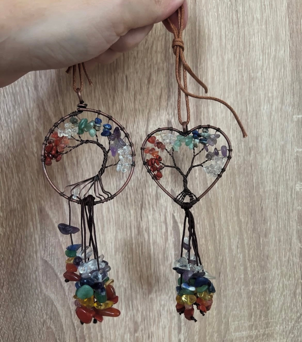 Small Seven Chakra Tree of Life Hanging Charm