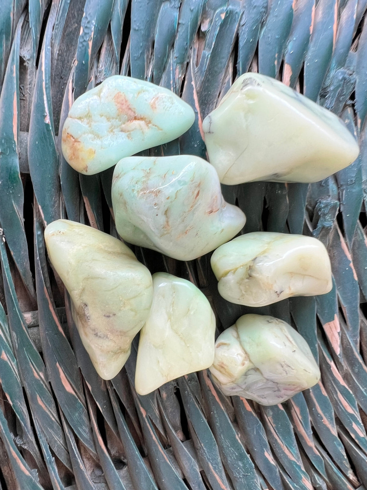 Natural Polished Chrysoprase Tumbles