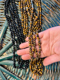Natural Gemstone Rosary (Misbaha/Tasbih) – Slim Prayer Beads for Protection, Strength & Focus