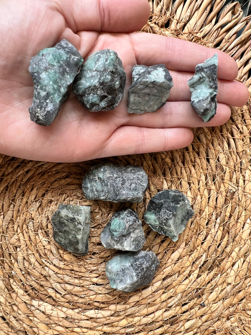 Natural Raw Emerald (Rough Emerald Crystal)
