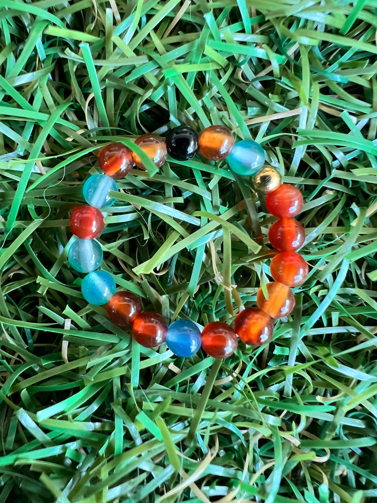 Natural Elastic Gemstone Beaded Ring – Intention & Energy | 3 mm