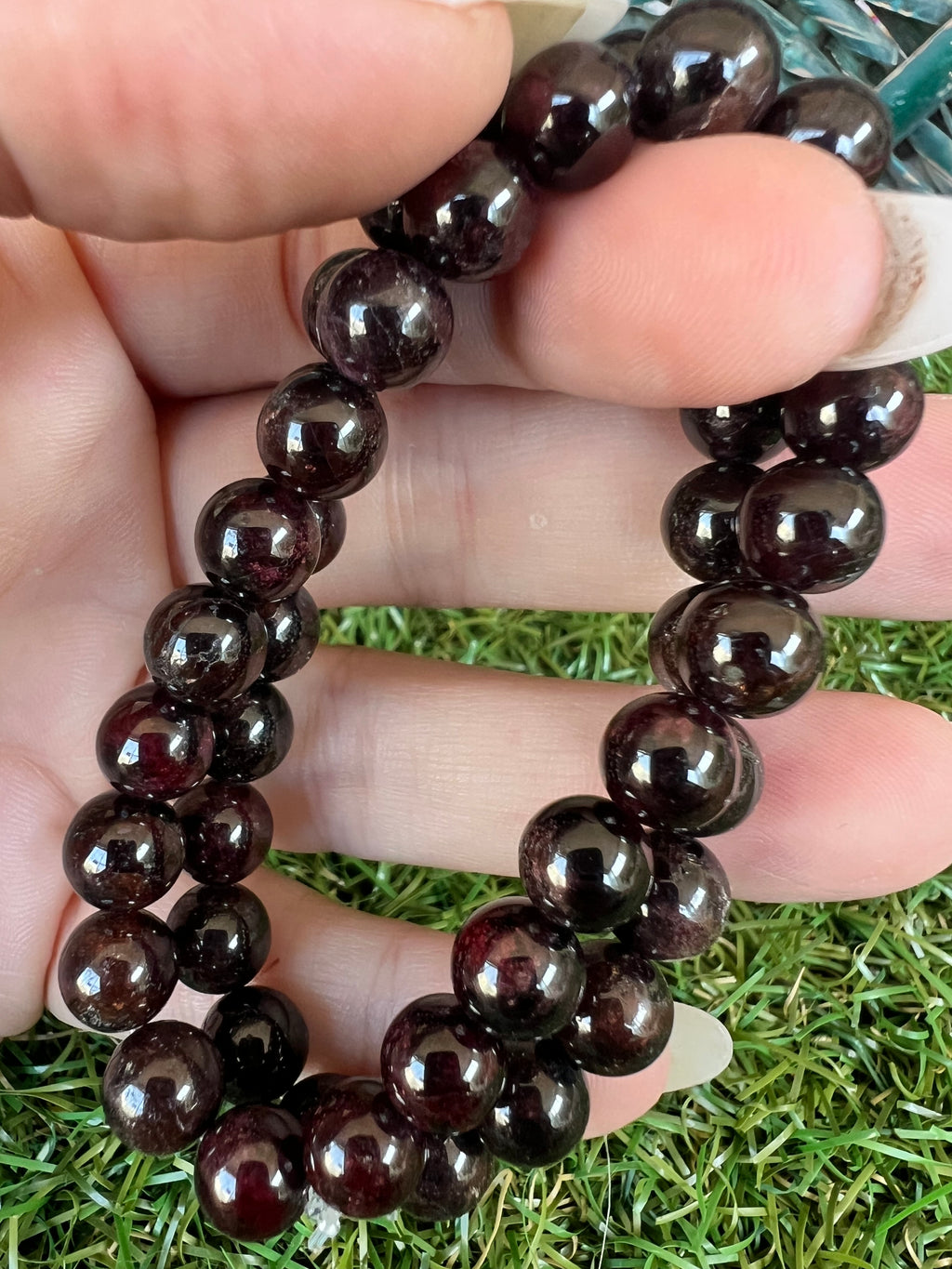 Natural Garnet Bracelet – Passion, Love, Vitality & Confidence | 8 mm