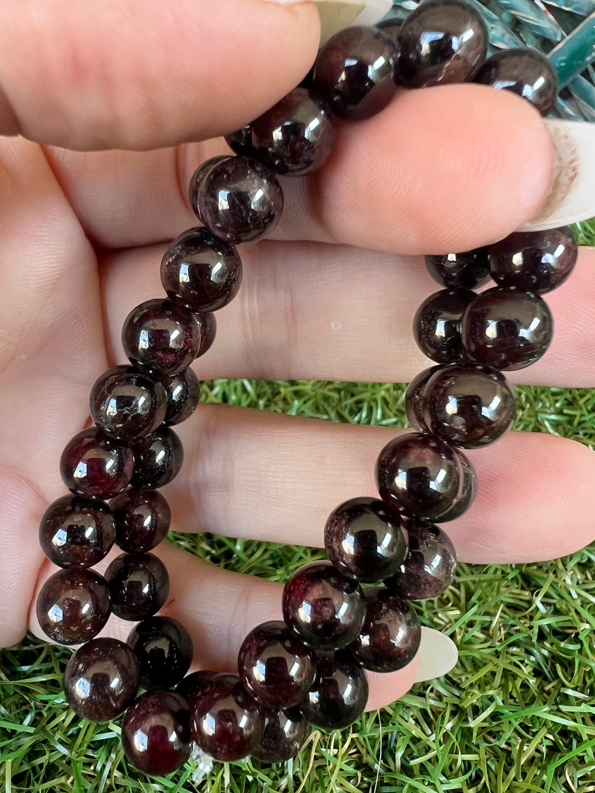 Natural Garnet Bracelet – Passion, Love, Vitality & Confidence | 8 mm