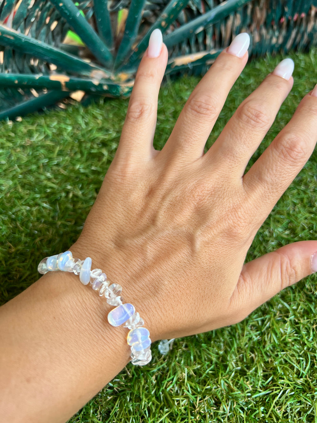 Opalite & Clear Quartz Zodiac Bracelet – Calm, Clarity & Energy | Libra, Sagittarius & Pisces