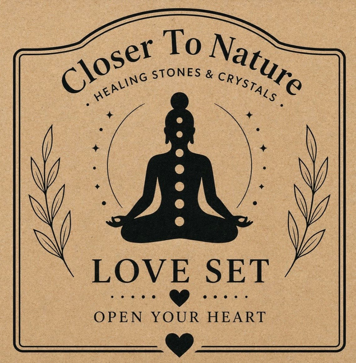Love Intention Crystal Gift Set | Natural Love & Self-Love Healing Box with Bracelet & Necklace