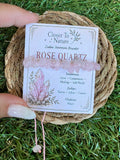 Natural Rose Quartz Zodiac Bracelet – Love, Compassion & Self-Worth | Taurus, Libra & Cancer