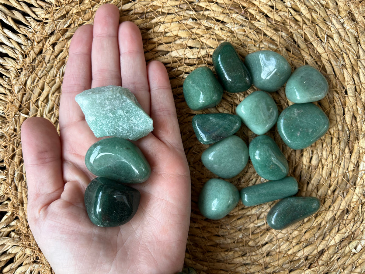 Natural Polished Green Aventurine Tumble Stone