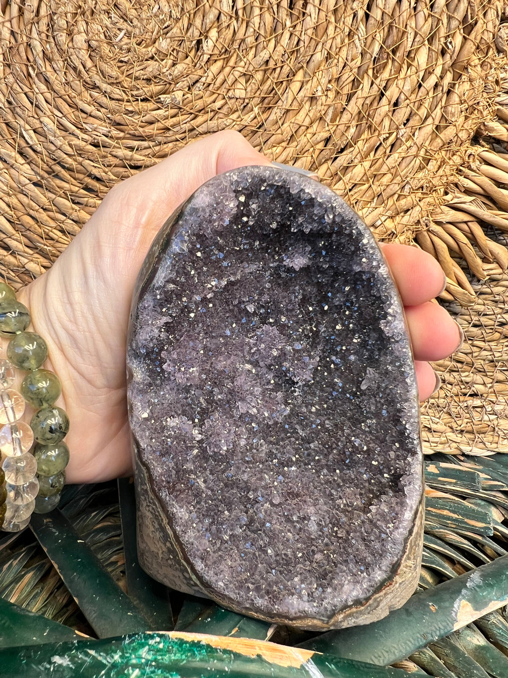 Natural Amethyst Druzy Freeform – Polished Standing Crystal | 723 g