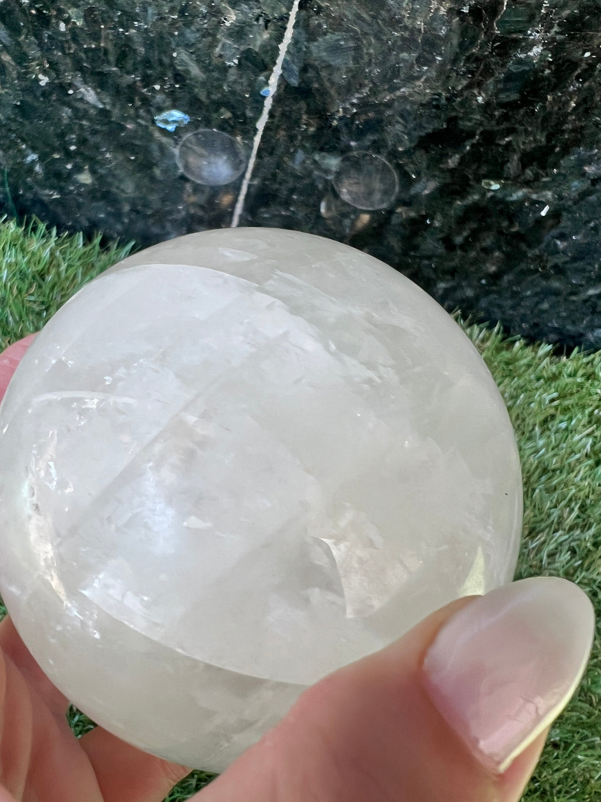 Natural Icelandic Calcite Sphere
