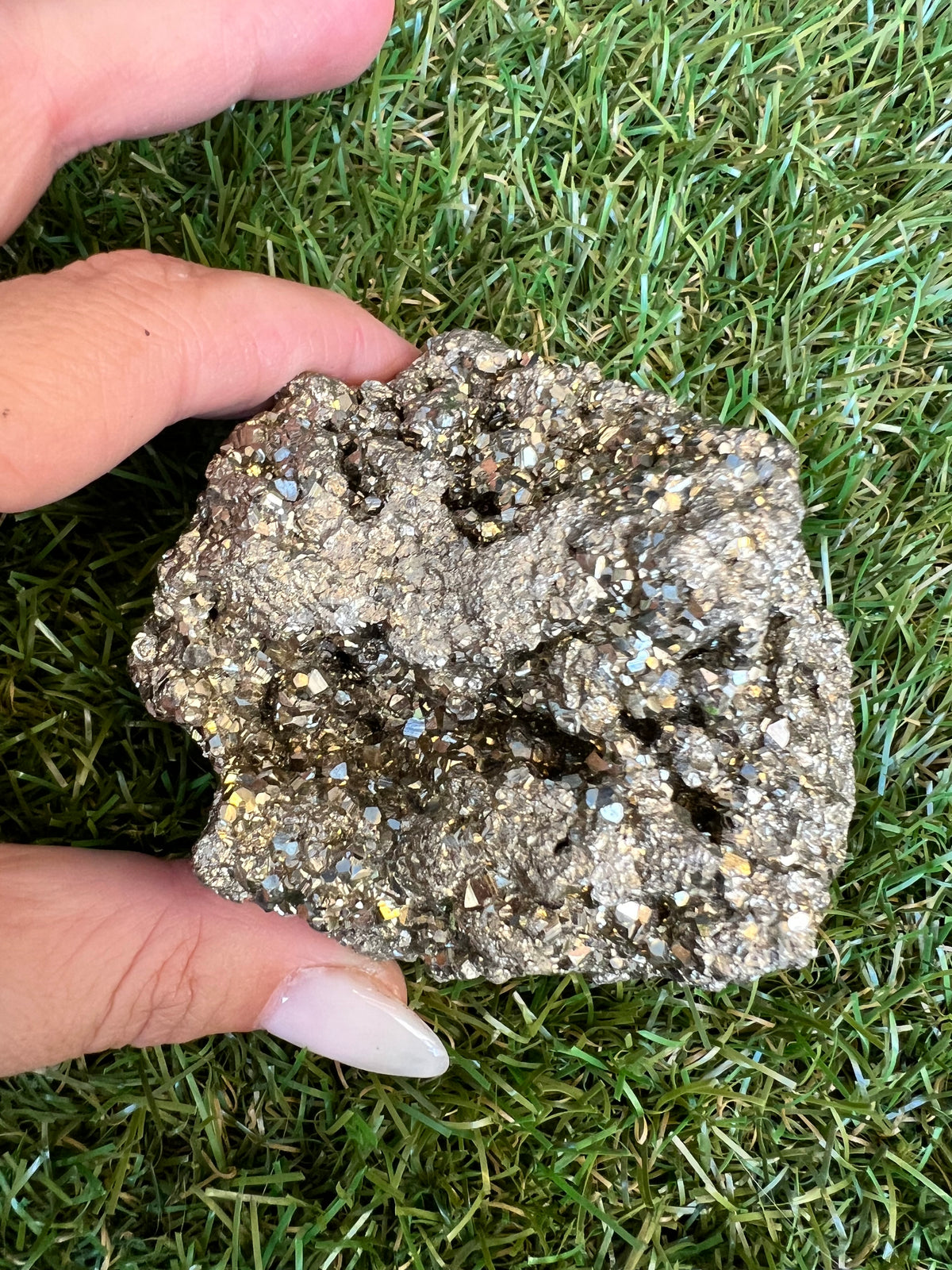 Natural Large Pyrite Crystal Clusters | Fool’s Gold Mineral Specimen - 537 Grams