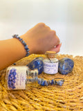 Natural Sodalite Zodiac Bracelet | Gemini • Sagittarius • Aquarius