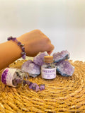 Natural Amethyst Zodiac Bracelet | Pisces • Aquarius • Virgo