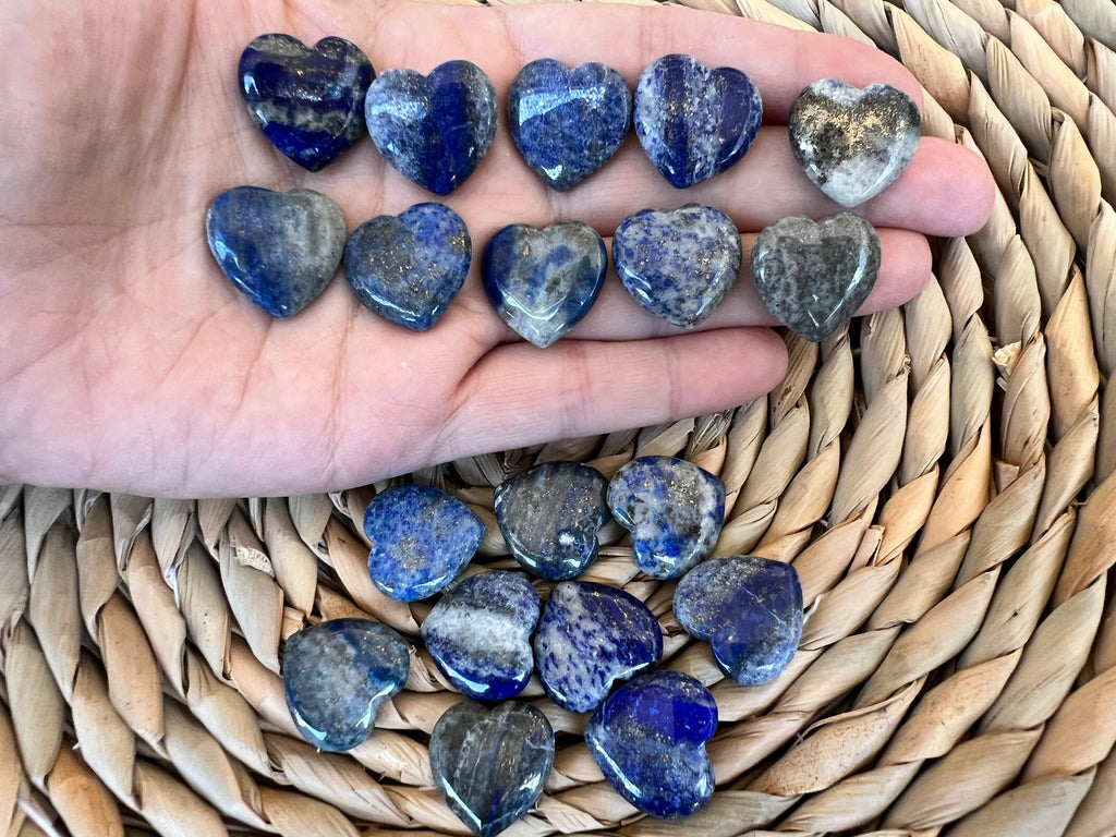 Natural Lapis Lazuli Mini Crystal Heart